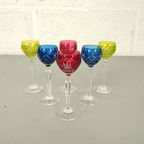 6 Gekleurde Borrelglaasjes Val Saint Lambert 'eurydice' thumbnail 4