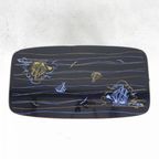 Vintage Salontafel Met Glazen Blad En Schuine Poten thumbnail 7