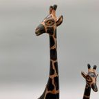 Set Vintage Houten Giraffen thumbnail 3
