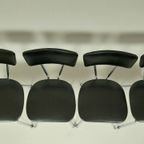 4 X Vintage Stoelen In Skai Leer, Jaren 60 - 80 thumbnail 8
