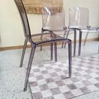 Set Van 4 Lila Plexiglazen Casprini Stoelen Model Tiffany thumbnail 4