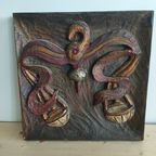 Wandbord Sterrenbeeld Weegschaal Houtsnijwerk thumbnail 4