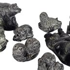 A Wolf Original - The Wolf Sculptures (8) - Hand Made - Canada - 3E Kwart 20E Eeuw thumbnail 3