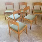 Set Van 6 Stoelen Van Henning Kjearnulf Voor Korup, 1960 thumbnail 18