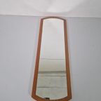 Vintage Grenen Spiegel Scandinavisch Design. thumbnail 2