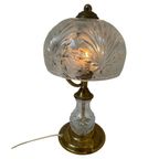 Vintage / Hollywood Regency - Crystal Glass Table Lamp With Brass Base - In Great Condition thumbnail 9
