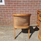 Eiken Stoelen Met Gevlochten Rugleuning Organisch Design thumbnail 6