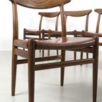 Set Van 6 Eiken Hans Wegner Stoelen 68172/7 thumbnail 3