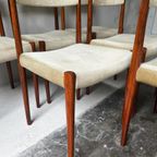 Set Van 6 Lübke Eetkamerstoelen Palissander Diningchair thumbnail 4