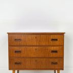 Scandinavisch Vintage Teak Fineren Ladekast Selfors thumbnail 9