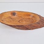 Vintage Pine Fruitschaal Hout Brutalist ‘60 Denmark Schaal thumbnail 7