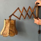 Teak Hout Schaar Wandlamp thumbnail 6