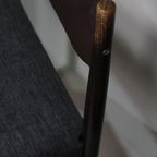 4x Vintage Eetkamerstoelen - Jaren '60, Bruin, Grijs thumbnail 10