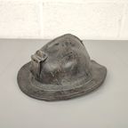 Antieke Lederen Mijnwerkershelm thumbnail 2