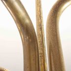 Zeldzame Mid-century "leaf" Luster Van Angelo Lelii Voor Arredoluce, 1970 thumbnail 14