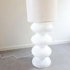 Xxl Vintage Lamp Vloerlamp Glazen Vaaslamp Jaren 70 thumbnail 4