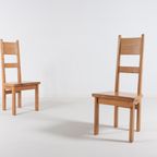Set Of 6 Pine Chairs By Roland Wilhelmsson For Karl Andersson & Söner Sweden 1960’s thumbnail 4