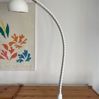 Vintage Martinelli Luce - Elio Martinelli Buiglamp. Witte Bureaulamp. Italiaans Design thumbnail 7