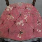 Set Van 4 Unieke En Sierlijke Antieke Franse Napoleon 3 Stoeltjes Ingelegd Met Parelmoer thumbnail 9
