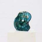 Large Mdina 'Blue Summer' Maltese Glass Sculpture 1980S thumbnail 3