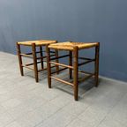 Set Hollandse Beukenhouten Krukken Met Biezen Zitting thumbnail 9
