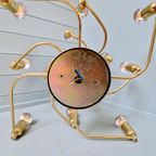 Design Plafondlamp/Kroonluchter Van Messing, Jaren 70 thumbnail 13