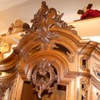 Grote Luikse Deux Corps Vitrinekast. thumbnail 5