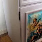 Zachtroze Brocante Kast “engeltjes” thumbnail 4