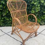 Vintage Rotan Fauteuil Rohe thumbnail 4