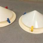 2 Vintage Ikea Memphis Milano Plafondlampen Wandlampen, Set thumbnail 2