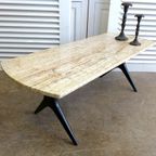 Prachtige Retro Vintage Midcentury Marmeren Salontafel thumbnail 15