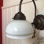 Lumi Lamp Muurlamp Met Melkglazen Kap thumbnail 6