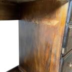 Vintage Houten Bureau Met Rolluik – Retro Stijl thumbnail 6