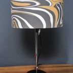 Table Lamp With Grey And Pink Shade, Shade Adjustable In Height thumbnail 7