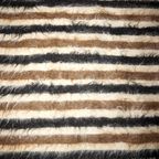 Antique Sivas Kilim Rug * Striped Black White Brown * Turkish Mohair Wool * Woven Textile * Blanket thumbnail 9