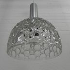 Vintage Hanglamp Met Glazen Kap Met Bubbelpatroon, Jaren 60 thumbnail 14