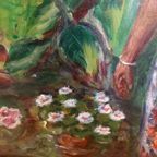 Origineel Acrylschilderij Indische Vrouw. thumbnail 8