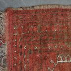 Uniek Oud Oosters Vloerkleed Met Voornamelijk Rood Tinten 119x73cm thumbnail 4