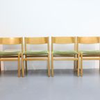 Set Van 4 Vintage Stoelen Pastoe Eiken thumbnail 3