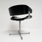 Zwartlederen Artifort Fauteuil, 1970S thumbnail 5