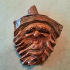 Vintage Bosgeest, Woodspirit, Houtsculptuur, Houtsnijwerk thumbnail 3