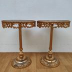 Set Hollywood Regency Bijzettafeltjes Tafeltjes Plantentafeltjes Set Prijs thumbnail 2