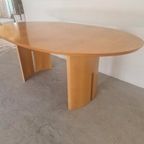 Vintage Massief Houten Ovale Uitschuifbare Eettafel Design thumbnail 9