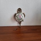 Vintage Italiaanse Haak Messing Met Porselijn thumbnail 4
