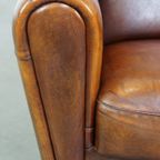 Comfortabele, Strak Afgewerkte, Gezellige Grote Schapenleren Design Armchair thumbnail 10