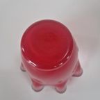 Vintage Zakdoek Ruby Glazen Vaas Design. thumbnail 5