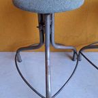 Unieke Vintage Industriële Krukken, In Hoogte Verstelbaar thumbnail 16