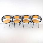 4X Vintage Stoelen Memphis Stijl thumbnail 3