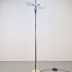 Vintage Valenti Milano Vloerlamp Design ‘70 Italy Wit Dimmer thumbnail 9