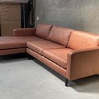 !!Actie!! Hoekbank Fali Cognac Van €1099 Voor €599 thumbnail 3
